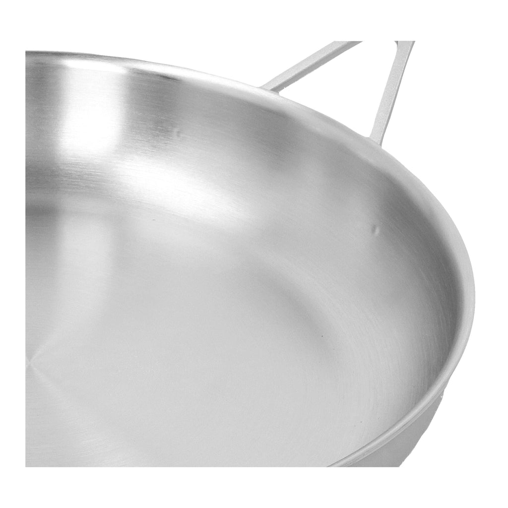DEMEYERE Industry 5-Ply 12.5-inch Stainless Steel Fry Pan with Helper Handle