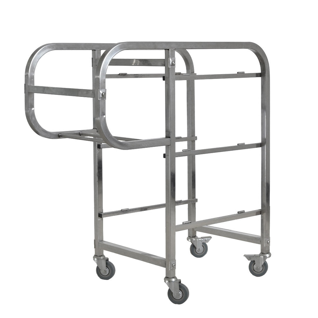 SOGA 2X 82x43x92cm Square 3 Tier Food Trolley Food Waste Cart Five Buckets Kitchen Food Utility
