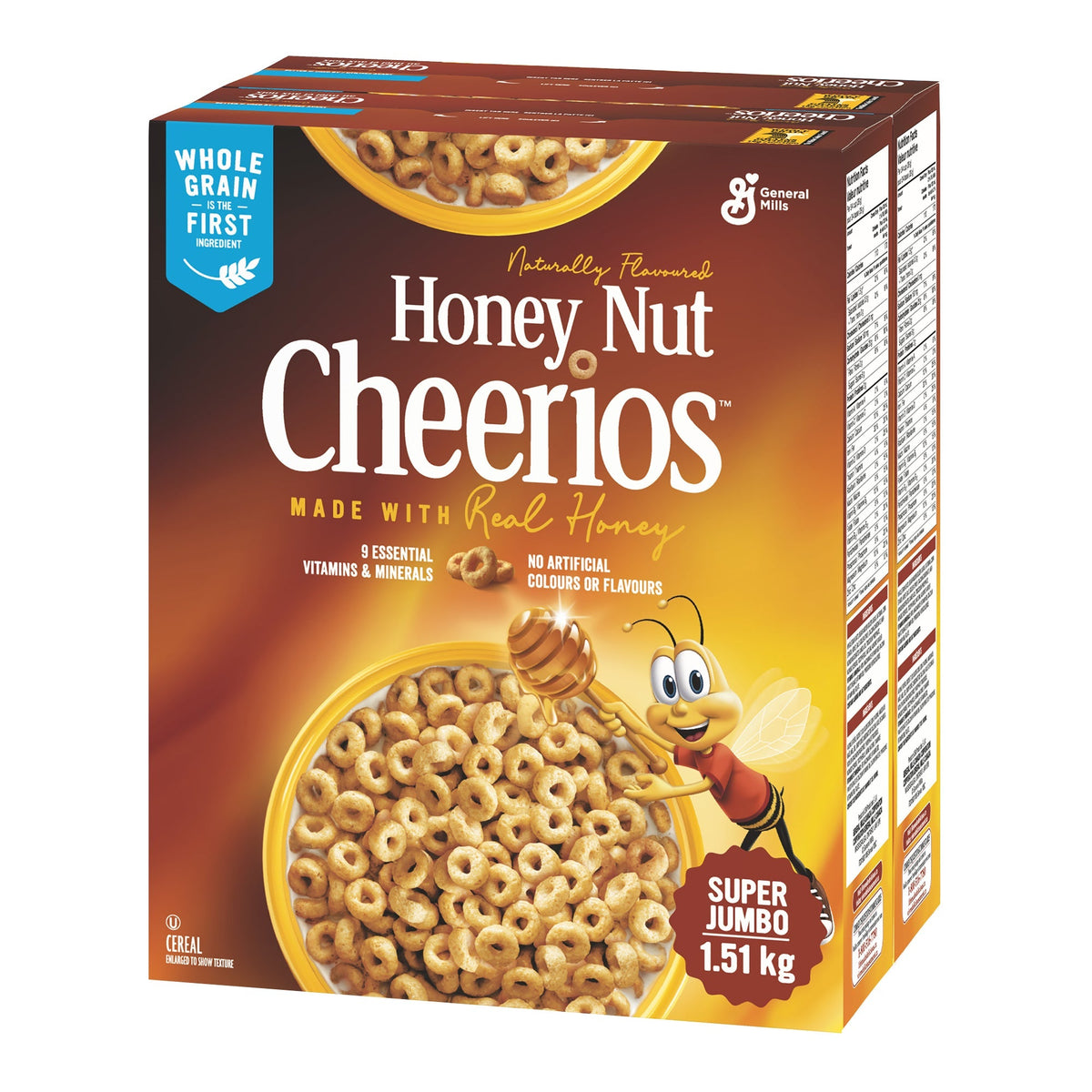 Honey Nut Cheerios Cereal - 4 x 1.51 kg - Grocery and Food Items - Canadian Distribution - Ships Free Within Canada on Orders Above CAD $199