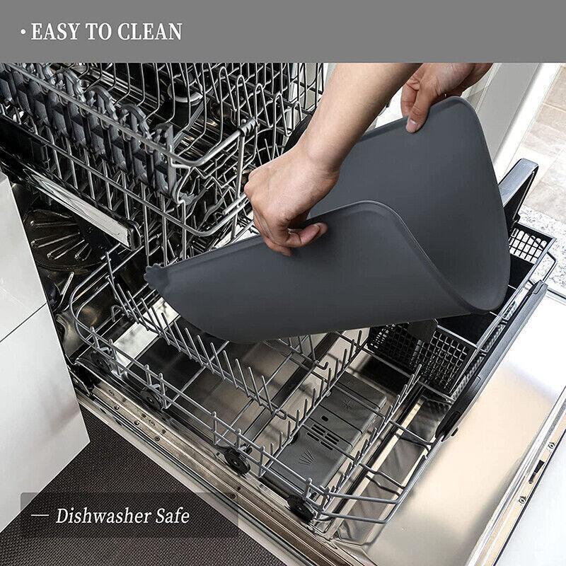 Silicone Pet Feeding Mat Dog Cat Food Bowl Placemat Waterproof Non-Slip Easy Clean