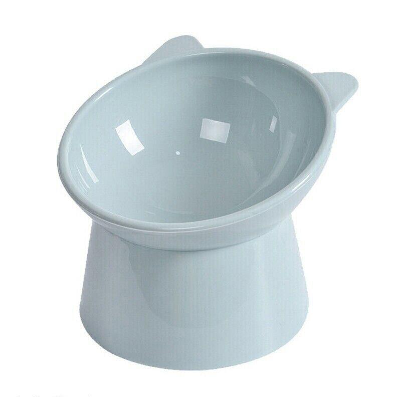 Elevated Pet Bowl Cat Dog Feeder Food Water High-Foot Anti Vomiting Tilted Bowl