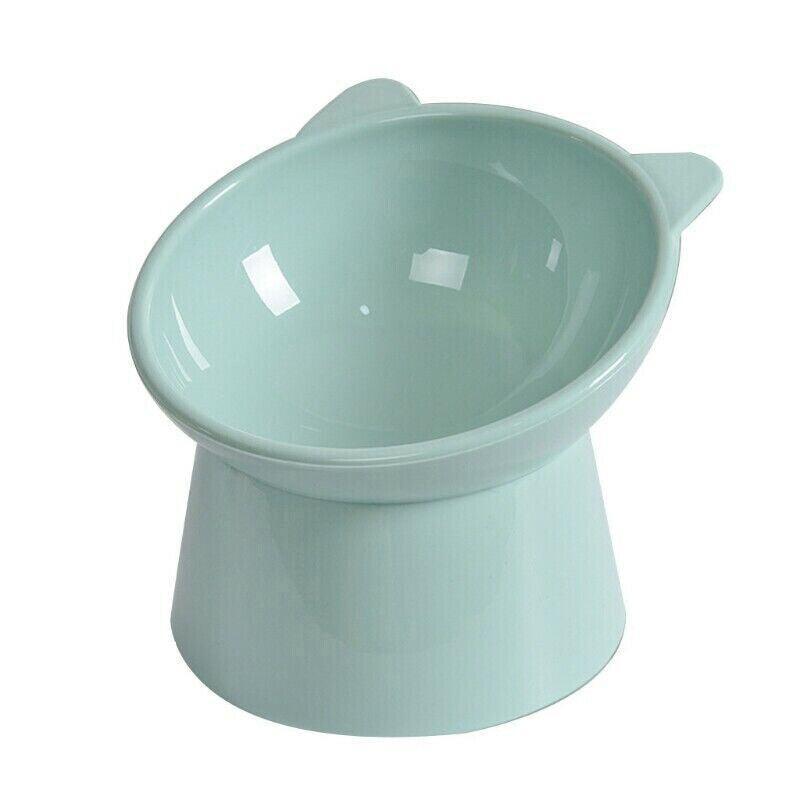 Elevated Pet Bowl Cat Dog Feeder Food Water High-Foot Anti Vomiting Tilted Bowl