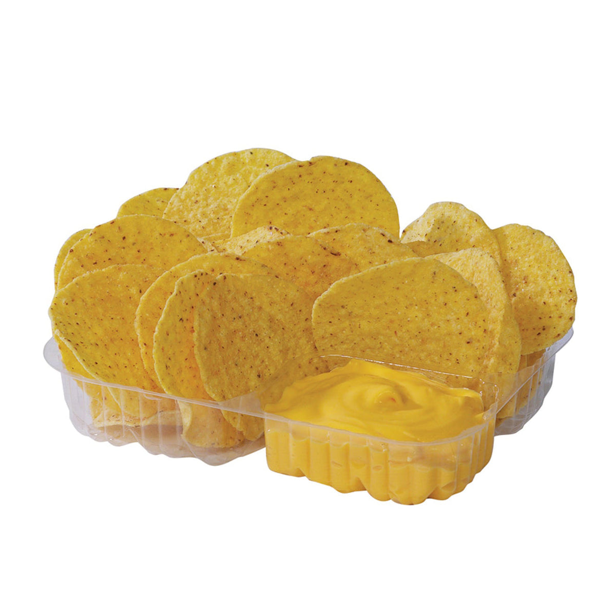Small Two-Compartment Nacho Trays - 6.5" x 6.5" x 1.5" - Case of 500 - WFI - Canadian Distribution