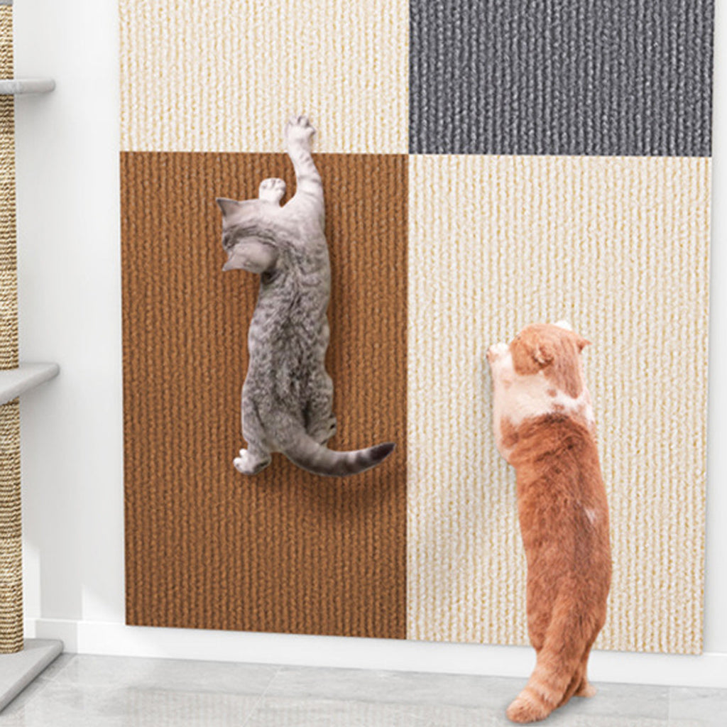 Cat Climbing Mat Wall Mounted Cut Paste Scratching Board Multifunctional For Cat