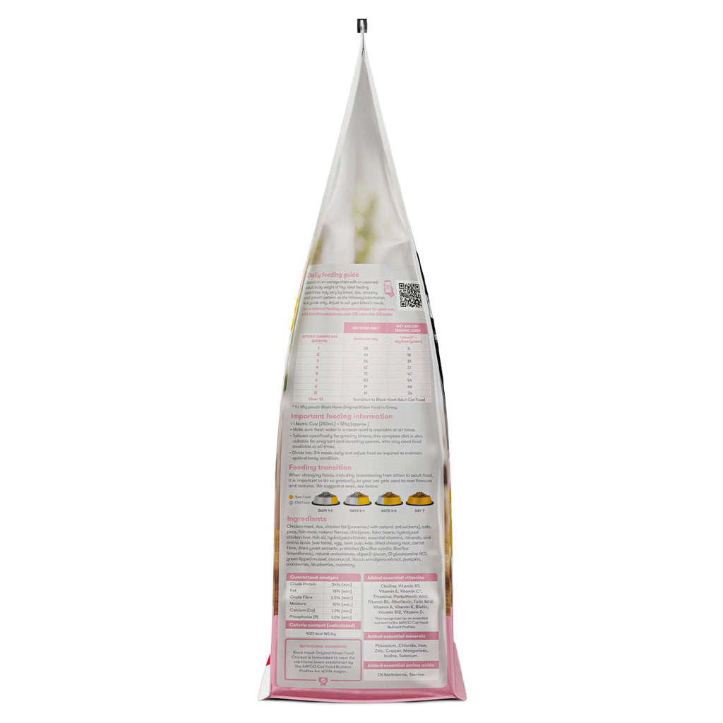 Black Hawk Original Dry Cat Food Kitten Chicken 4 or 8KG