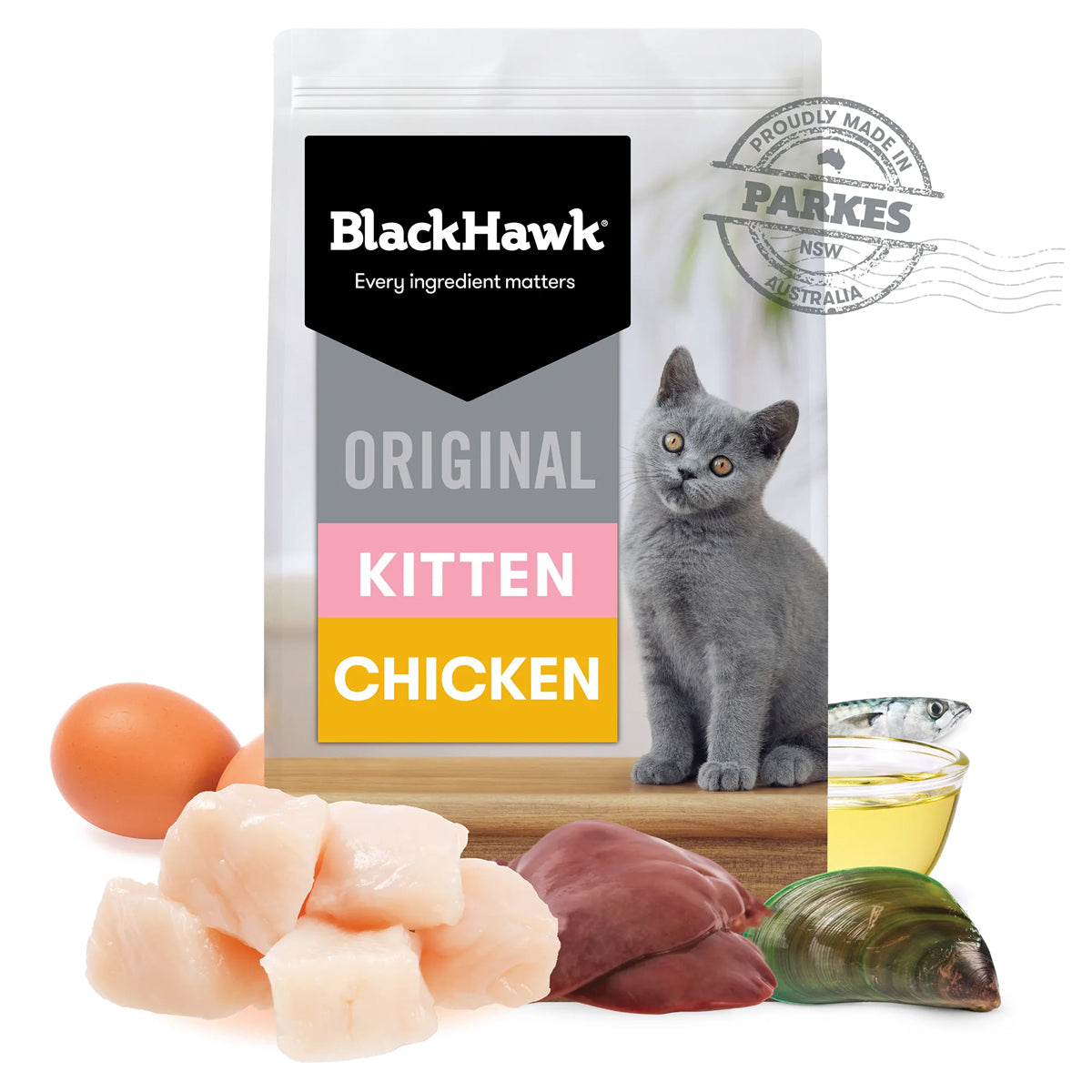 Black Hawk Original Dry Cat Food Kitten Chicken 4 or 8KG