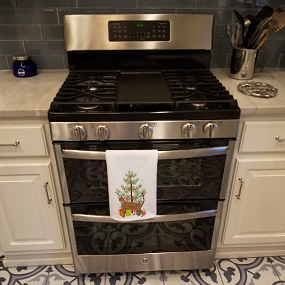 Ocicat Cat Christmas Kitchen Towel Set of 2