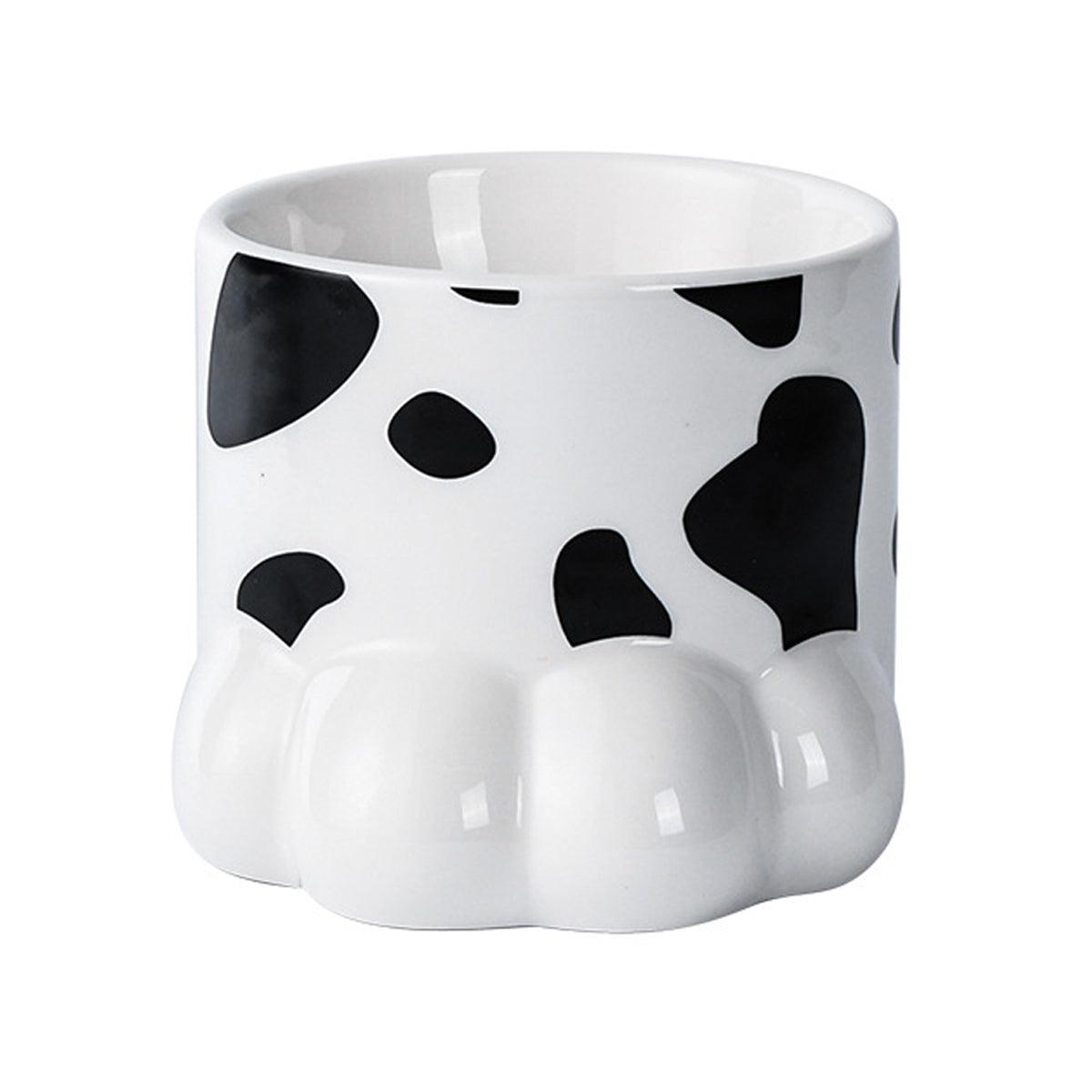 Ceramic Cat Food Bowl Cute Drinking Bowl for Pets Non Slip Food Water Dish Bowl