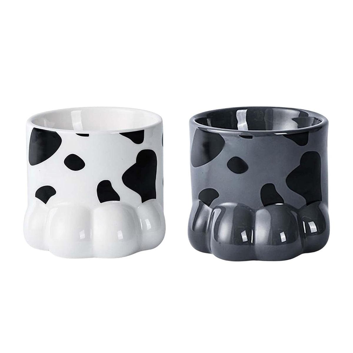 Ceramic Cat Food Bowl Cute Drinking Bowl for Pets Non Slip Food Water Dish Bowl
