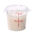 Restaurantware Met Lux Clear Plastic Round Lids, For 1 Quart Met Lux Food Containers - 1 Unit/Each, 10 Eaches/Case - Restaurant Equipment and Smallwares - Canadian Distribution - Ships Free Within Canada on Orders Above CAD $199