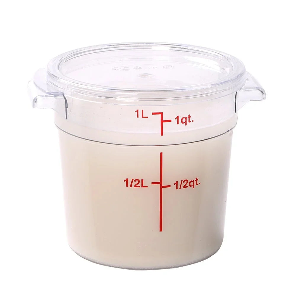Restaurantware Met Lux Clear Plastic Round Lids, For 1 Quart Met Lux Food Containers - 1 Unit/Each, 10 Eaches/Case - Restaurant Equipment and Smallwares - Canadian Distribution - Ships Free Within Canada on Orders Above CAD $199
