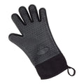 Restaurantware 13 Inch Black Silicone Oven Mitt, With Cotton Lining, Heat-Resistant - 1 Unit/Case - Restaurant Equipment and Smallwares - Canadian Distribution - Ships Free Within Canada on Orders Above CAD $199