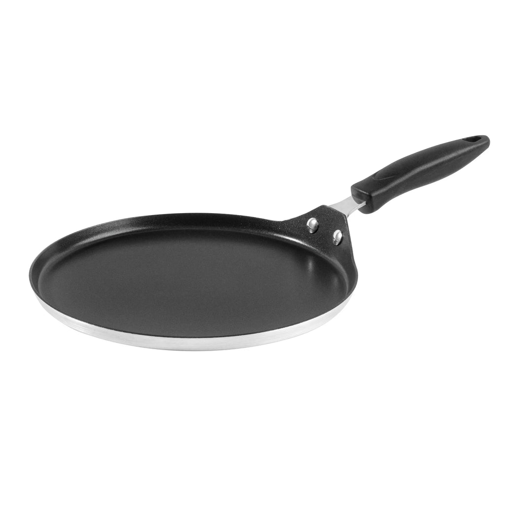 Restaurantware Met Lux 10 Inch Non-Stick Griddle, Bakelite Handles, Aluminum, Round - 1 Unit/Case - Restaurant Equipment and Smallwares - Canadian Distribution - Ships Free Within Canada on Orders Above CAD $199