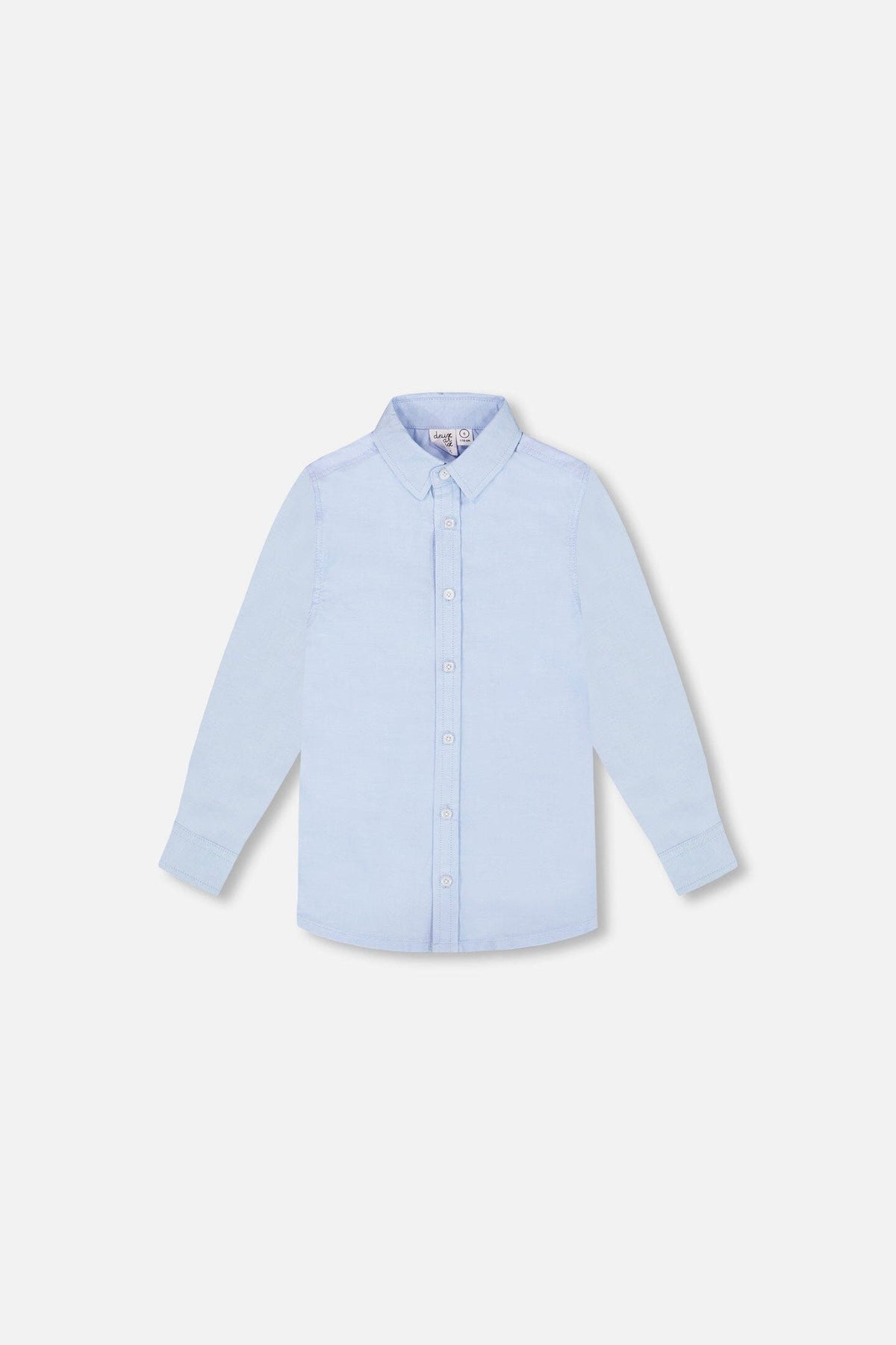 Long Sleeve Button Down Shirt Pale Blue