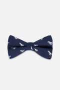Bow Tie Blue Dino Print
