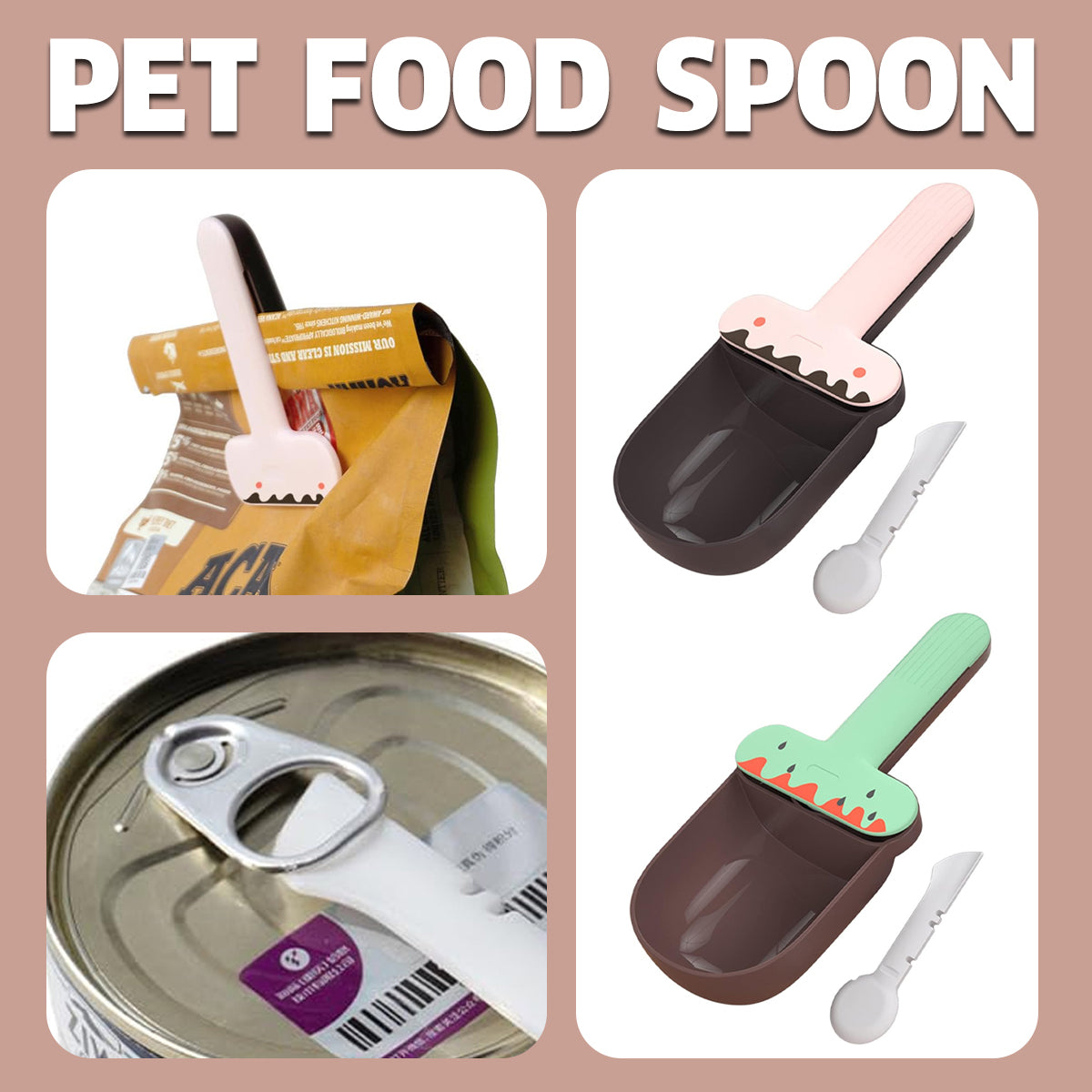 Pet Food Spoon Multifunctional Can Spoon Dog Shovel Ice Cream Cat Spoon Safe