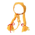 Cat Headwear Handmade Braid Hat Cat Wig Hat Cat Hair Accessory Pet Decoration
