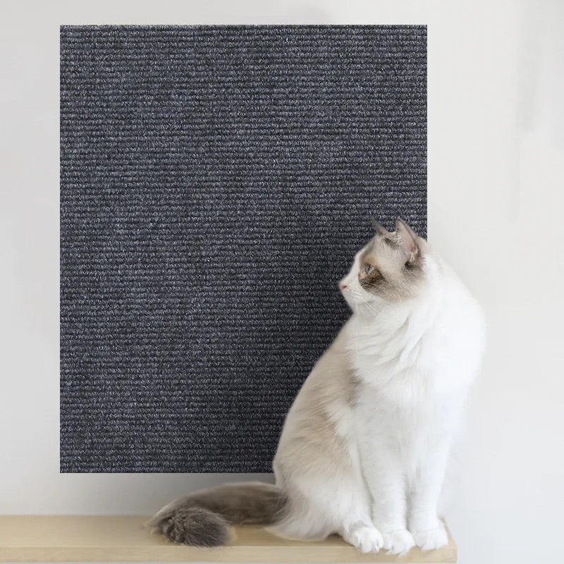 Self-Adhesive Cat Scratching Mat Trimmable Cat Carpet Cat Scratching Carpet Corner Wall Cat DIY Scratch Sofa Furniture Protector