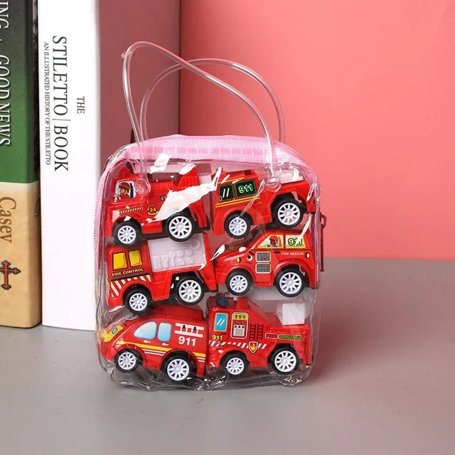 6pcs Car Model Toy Set with organizer bag