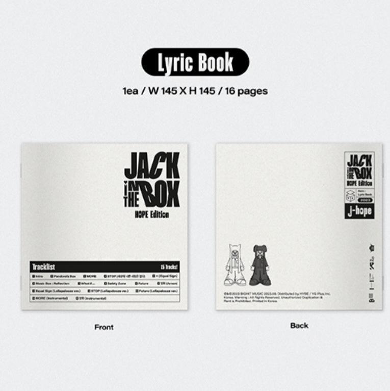 j-hope Jack In The Box Hope Edition Album + POB