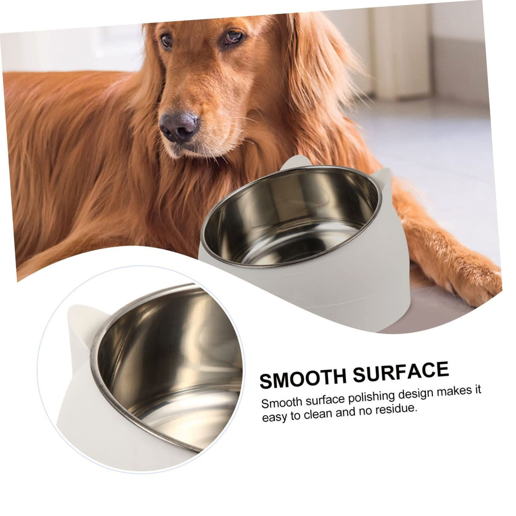 Stainless steel cat bowl, elevated pet bowl, cat food feeder, cat feeding bowl, pet feeding bowl, tilted cat bowl