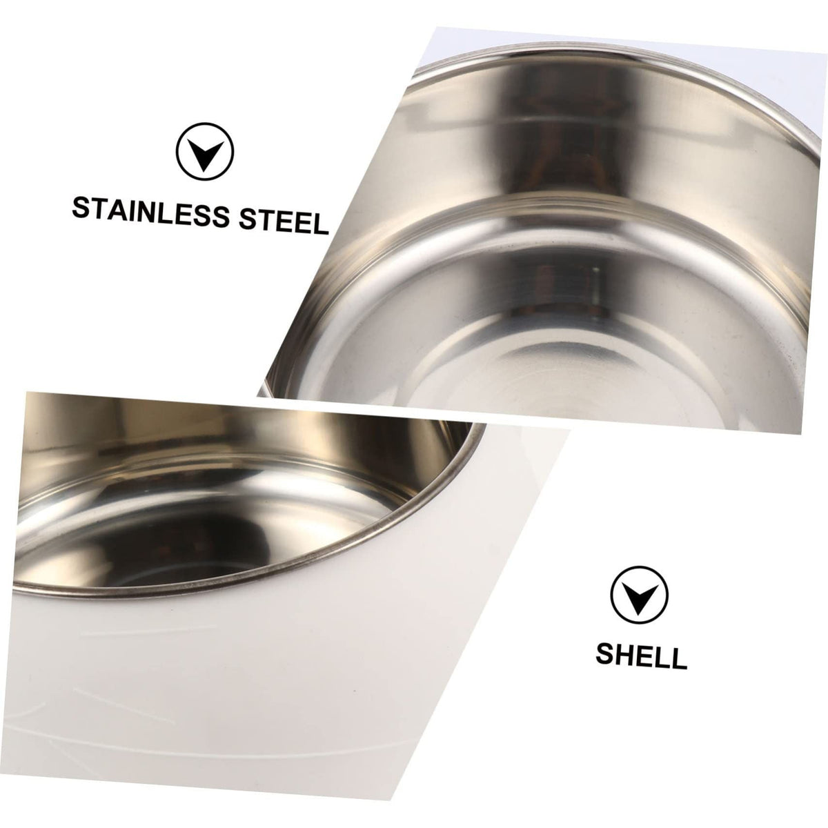 Stainless steel cat bowl, elevated pet bowl, cat food feeder, cat feeding bowl, pet feeding bowl, tilted cat bowl