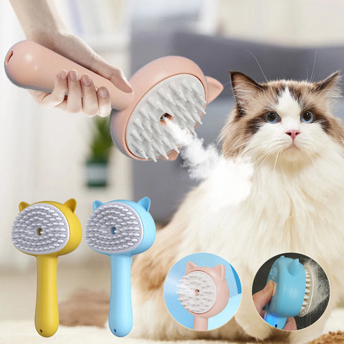 Hair Cleaning Brush With Mist Multifunctional Cat Grooming Brush