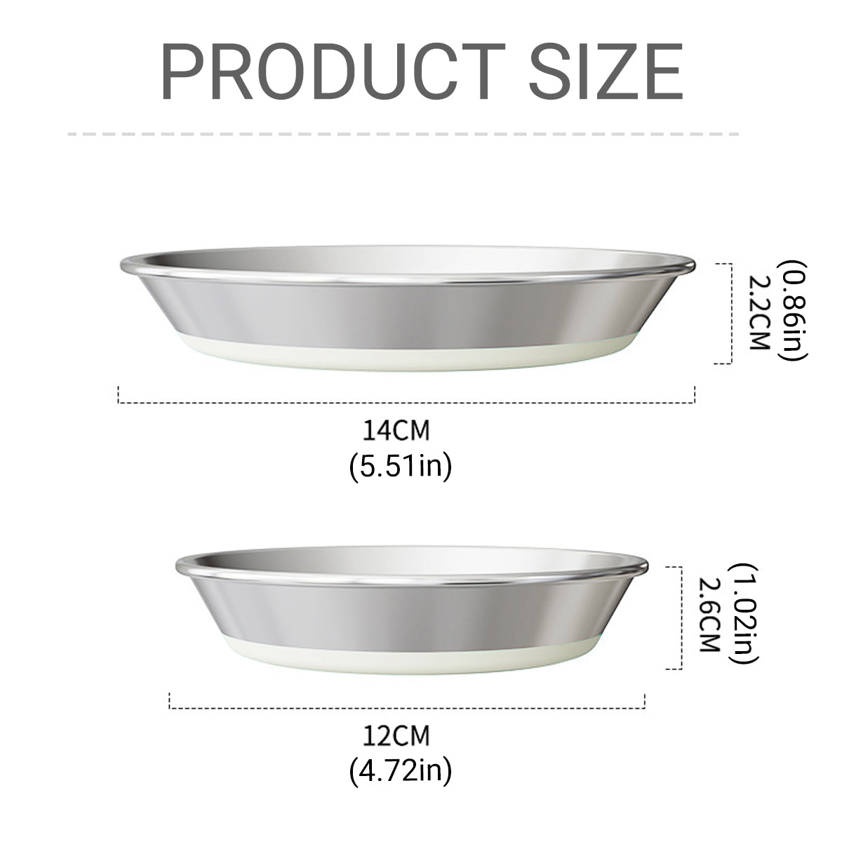 AntiSlip Cat Bowl Pet Food Basin Cat and Dog Feeding Bowl Universal Pet Dish
