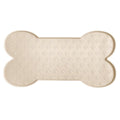 Silicone Pet Feeding Food Mat Bone Waterproof Non-slip Cat Dog Bowl Placemat
