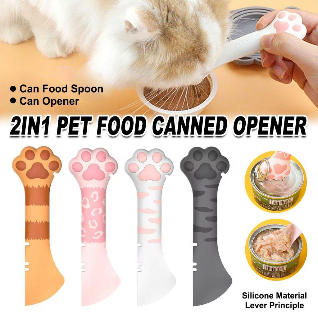 Pet Can Scoop Cat Can Opener for Feeding Multi Functional Cat Food Scooper Tool