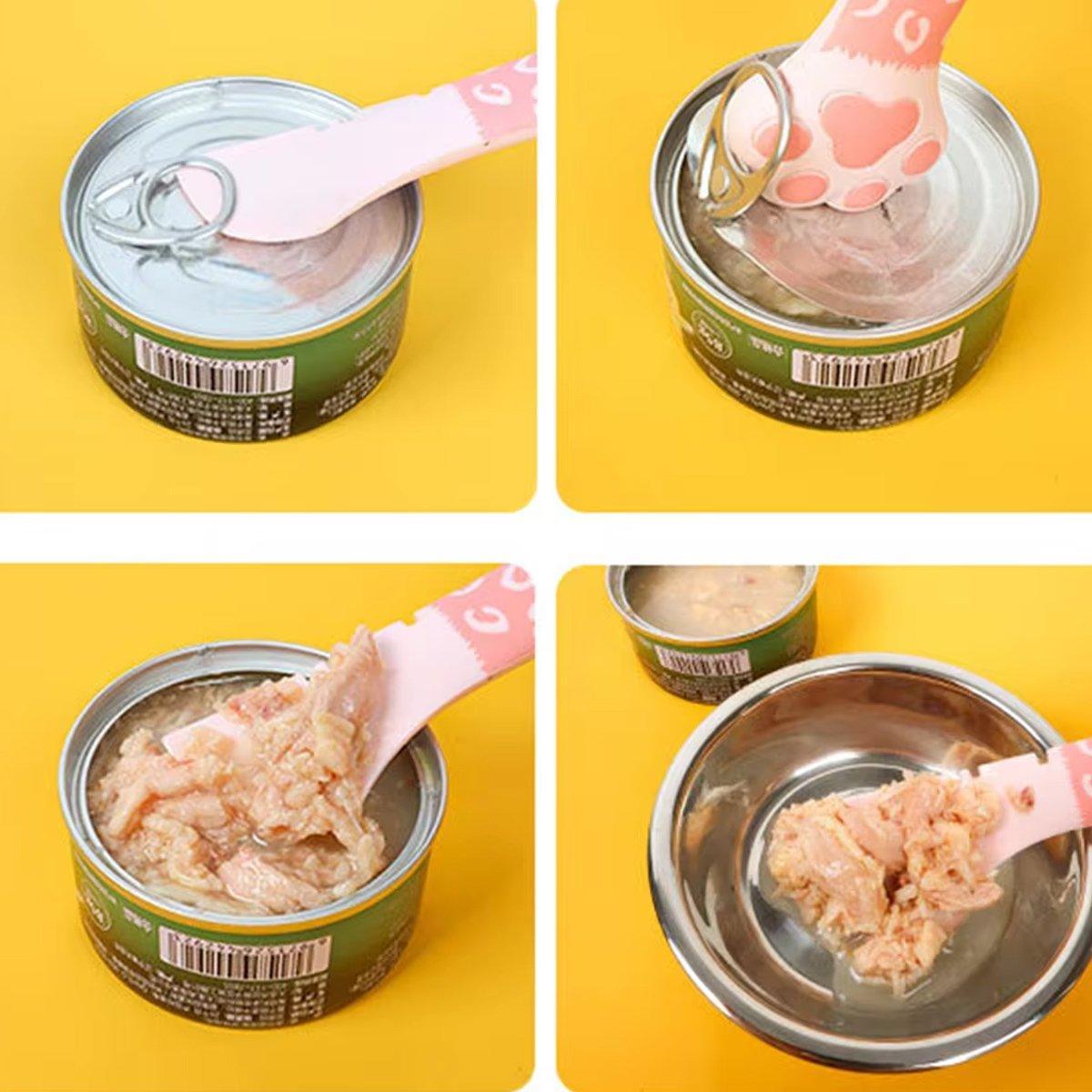 Pet Can Scoop Cat Can Opener for Feeding Multi Functional Cat Food Scooper Tool