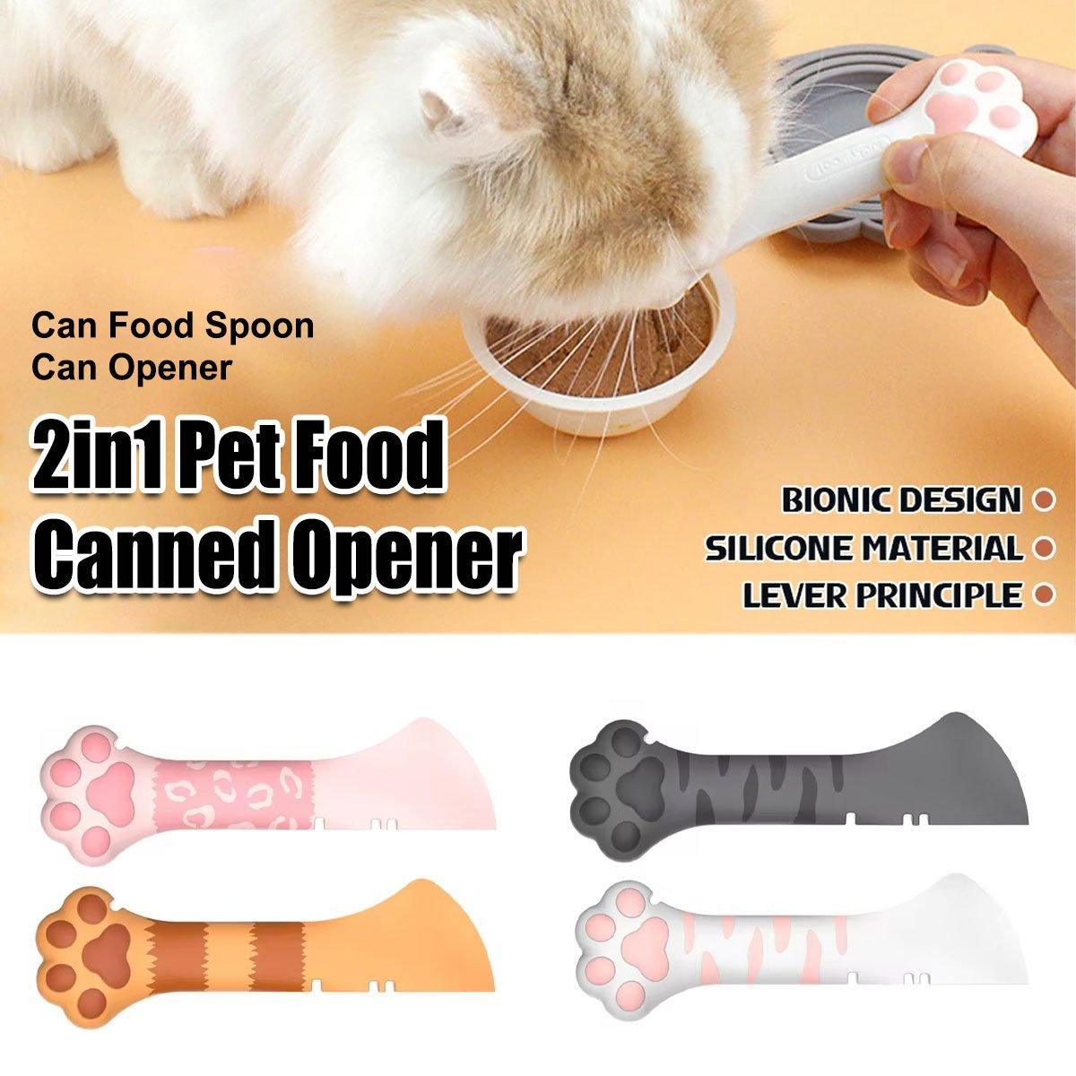 Pet Can Scoop Cat Can Opener for Feeding Multi Functional Cat Food Scooper Tool