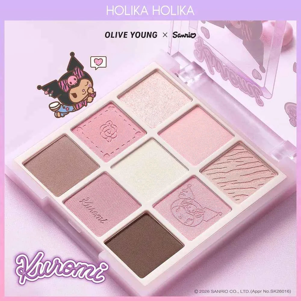 Holika Holika x Sanrio My Save Mood Eye Palette + Mirror keychain
