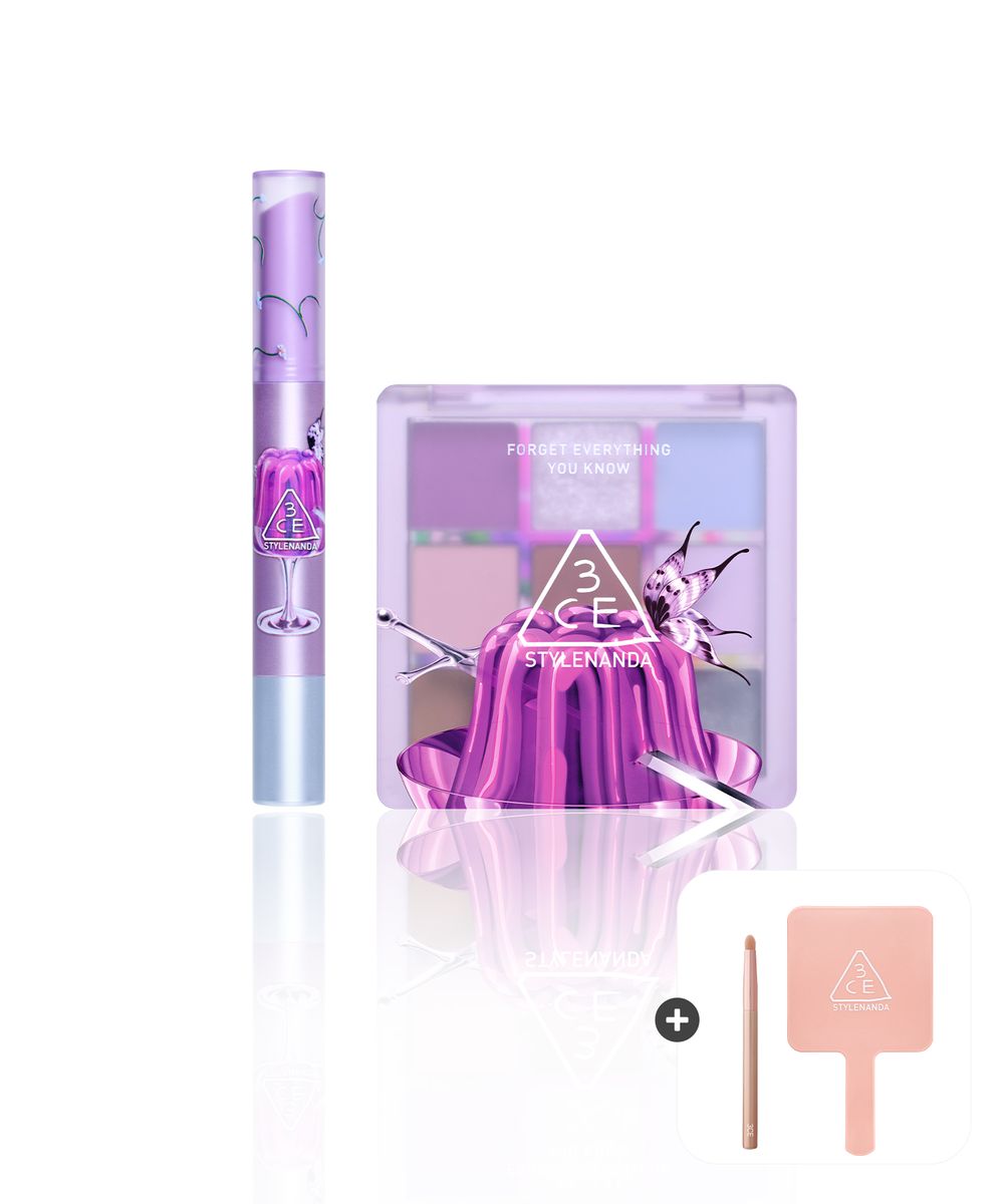 Ram Han x 3CE Scarf Edition Set[Shine Reflector & Multi Eye Color Palette]
