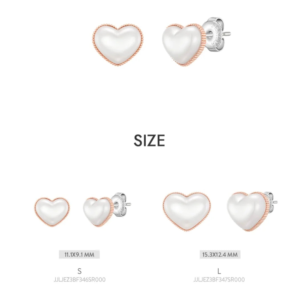 J.ESTINA pearl heart earrings [IU Wearing]