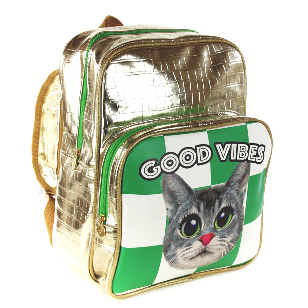 Backpack Cat good vibes